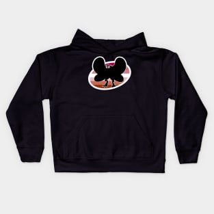 Lesbian Mothman Cryptid Pride Kids Hoodie